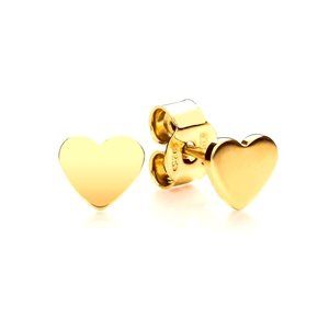 Ted Baker Harly Gold Finish Tiny Heart Stud Earrings